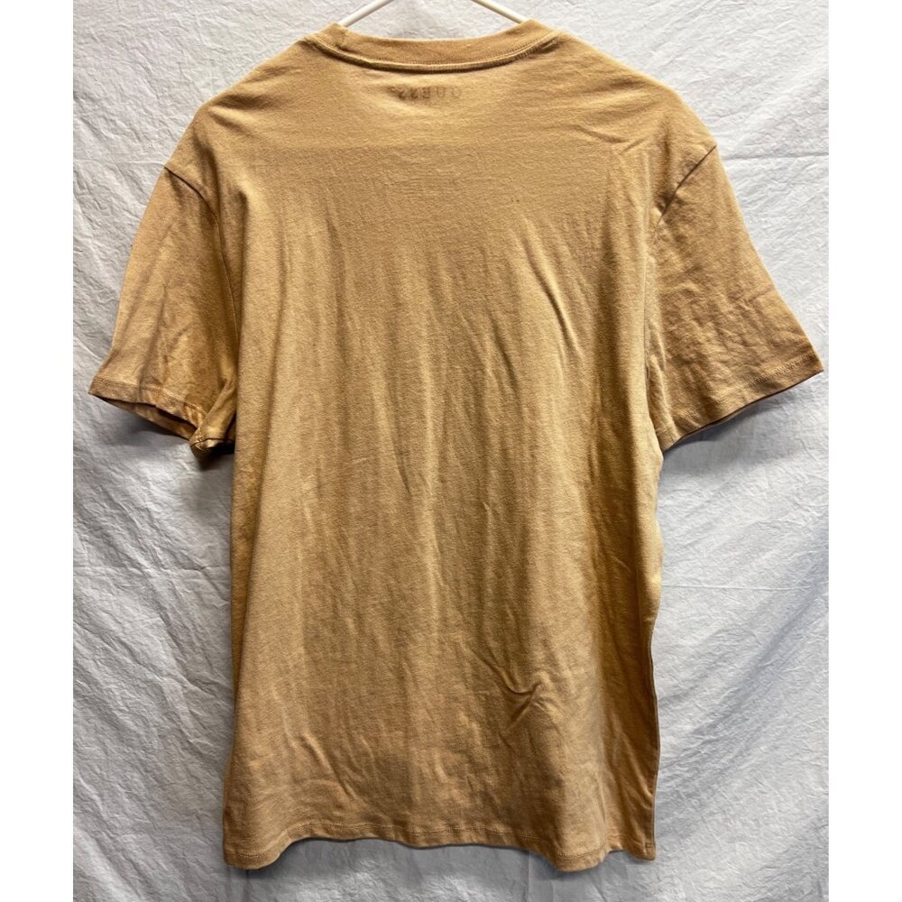 Guess Los Angeles Logo Womens Crewneck T-Shirt Dulce Cream Large Cotton - Picture 2 of 4